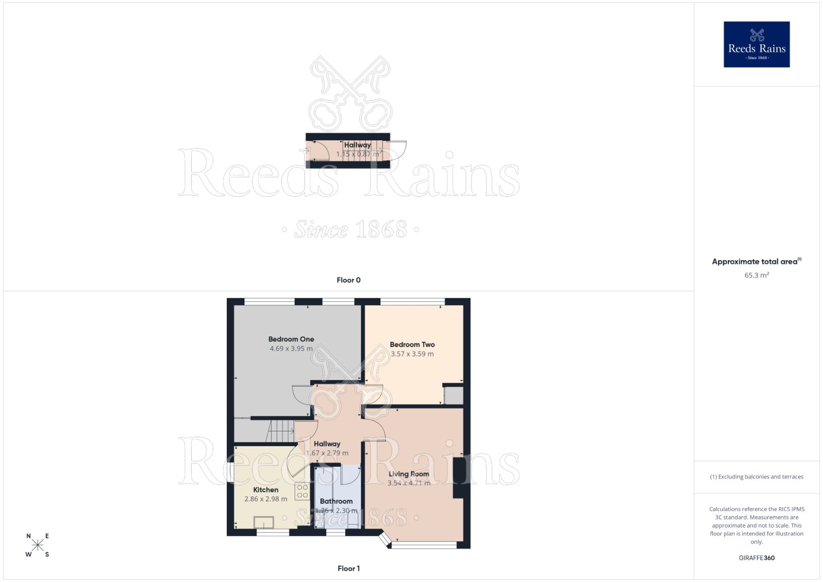 Floorplan of 2 bedroom Flat for sale, Elizabeth Road, Huyton, Merseyside, L36