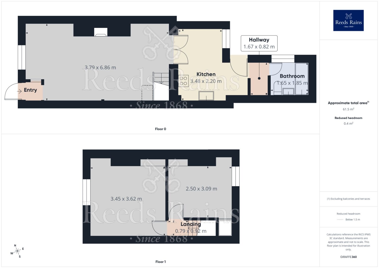 Floorplan of 2 bedroom Mid Terrace House for sale, Columbia Road, Prescot, Merseyside, L34
