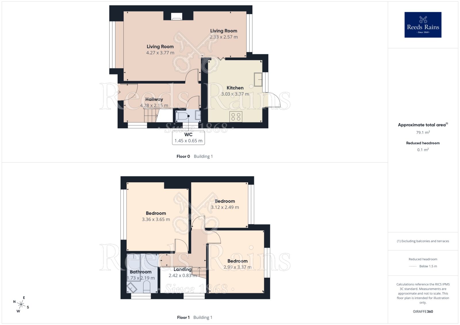 Floorplan of 3 bedroom Semi Detached House for sale, Hazel Avenue, Whiston, Merseyside, L35