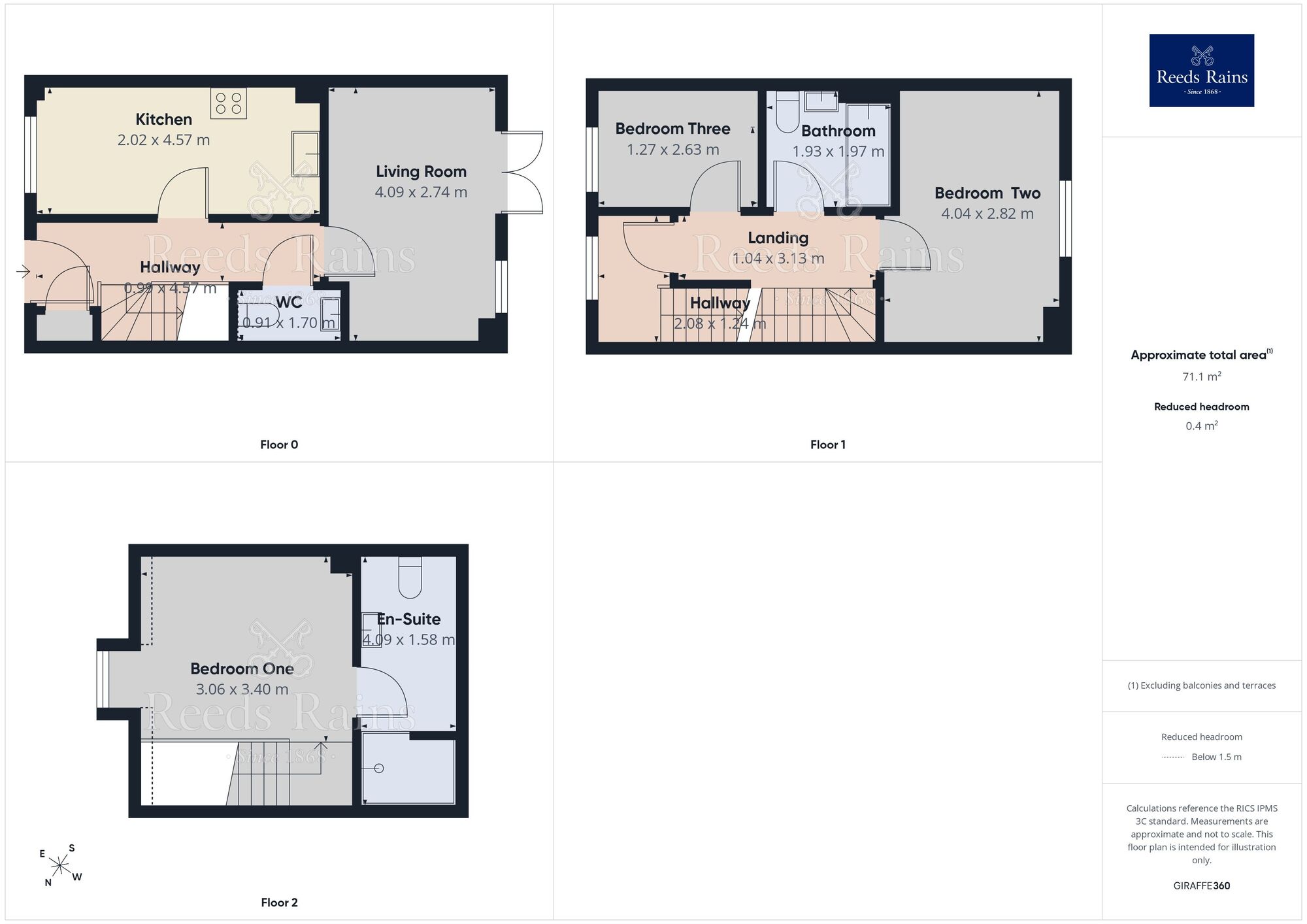 Floorplan of 3 bedroom Semi Detached House to rent, Thrown Lane, Whiston, Merseyside, L35