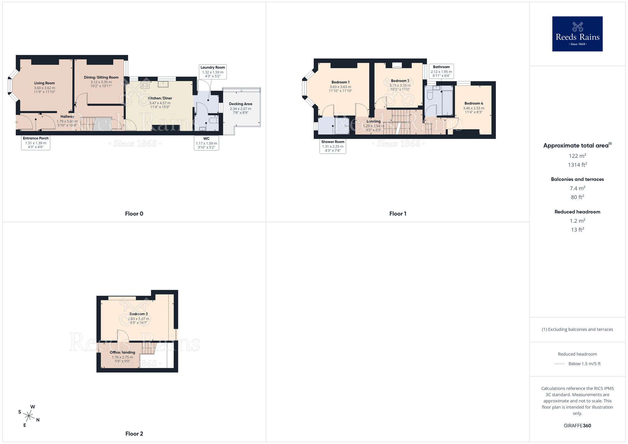 Floorplan of 4 bedroom Mid Terrace House for sale, Moscow Drive, Liverpool, Merseyside, L13
