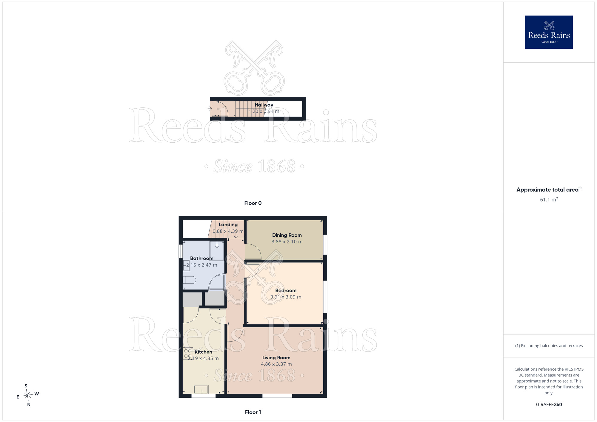 Floorplan of 2 bedroom Flat for sale, Menai Mews, St. James Road, Merseyside, L34