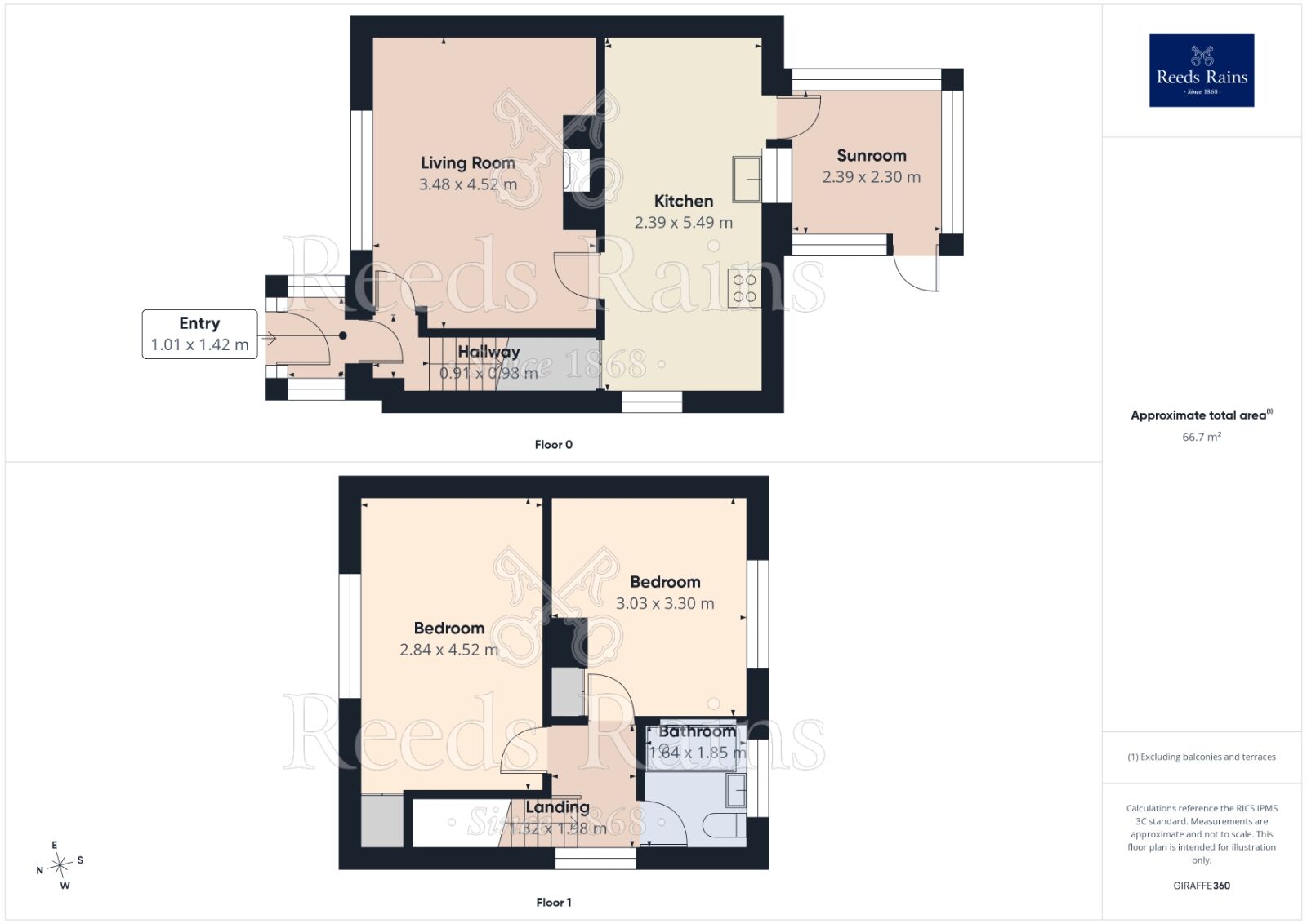 Floorplan of 2 bedroom End Terrace House for sale, Holden Road, Prescot, Merseyside, L35