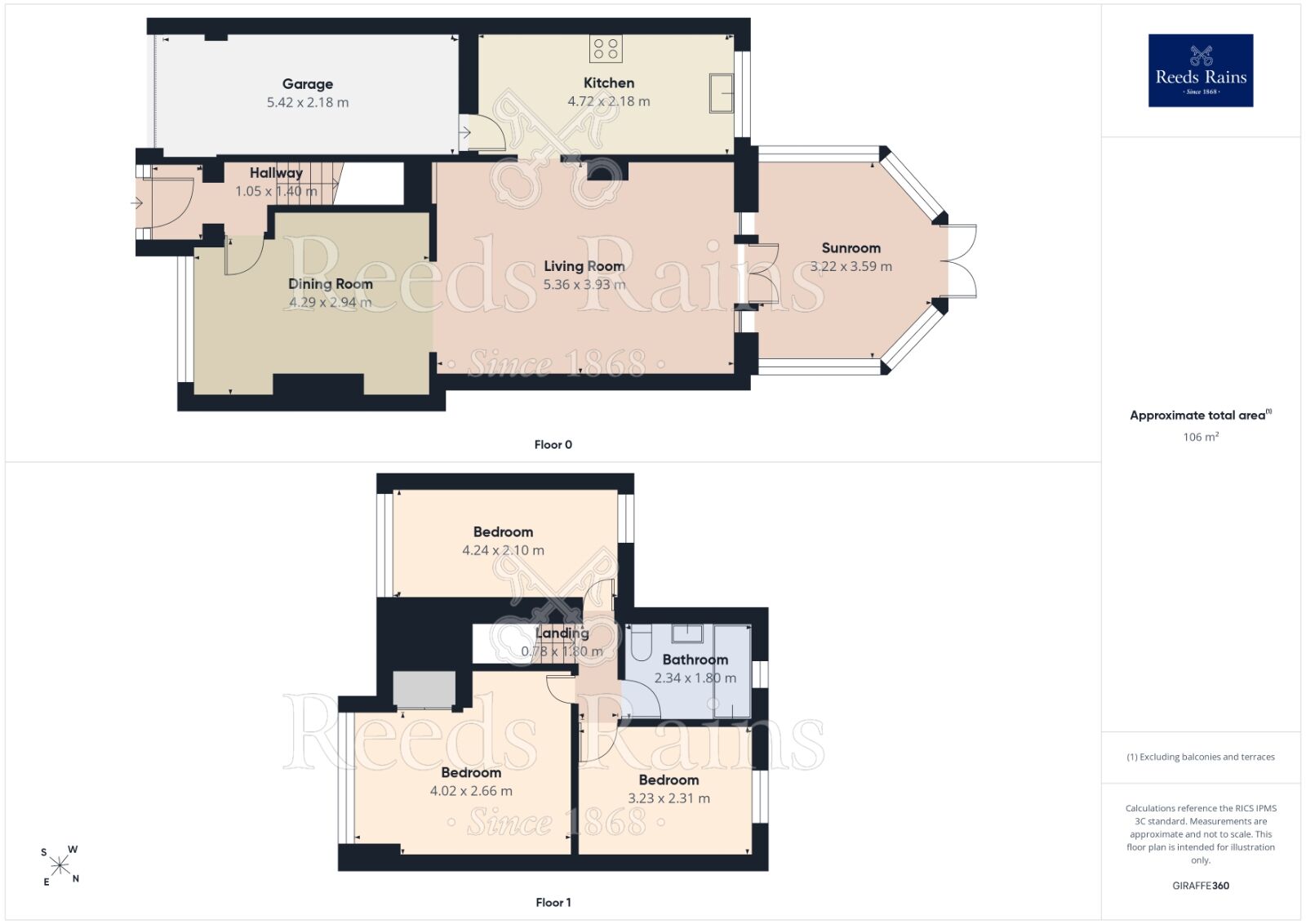 Floorplan of 3 bedroom Semi Detached House for sale, Windy Arbor Close, Whiston, Merseyside, L35