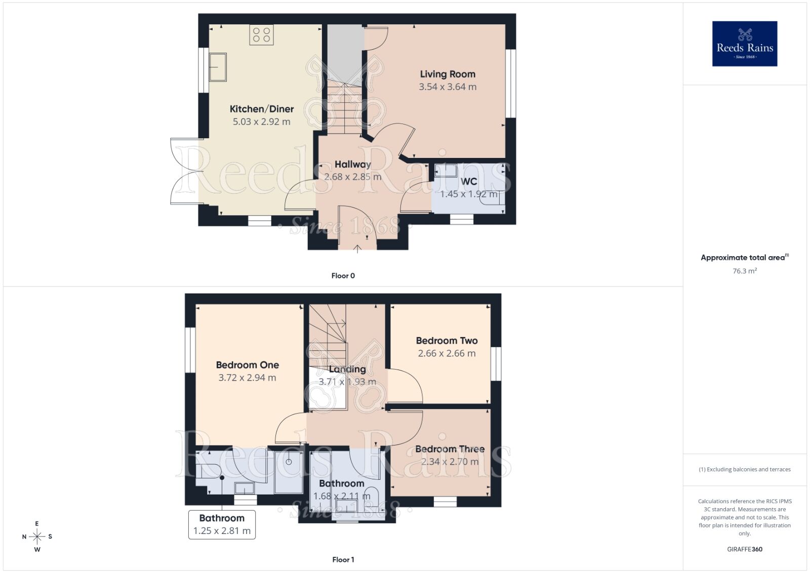 Floorplan of 3 bedroom Semi Detached House for sale, Middleton Drive, Prescot, Merseyside, L35