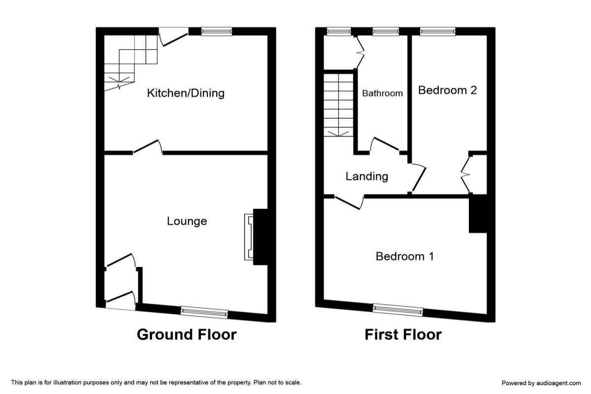 Floorplan of 2 bedroom Mid Terrace House to rent, Charnock Street, Preston, PR1