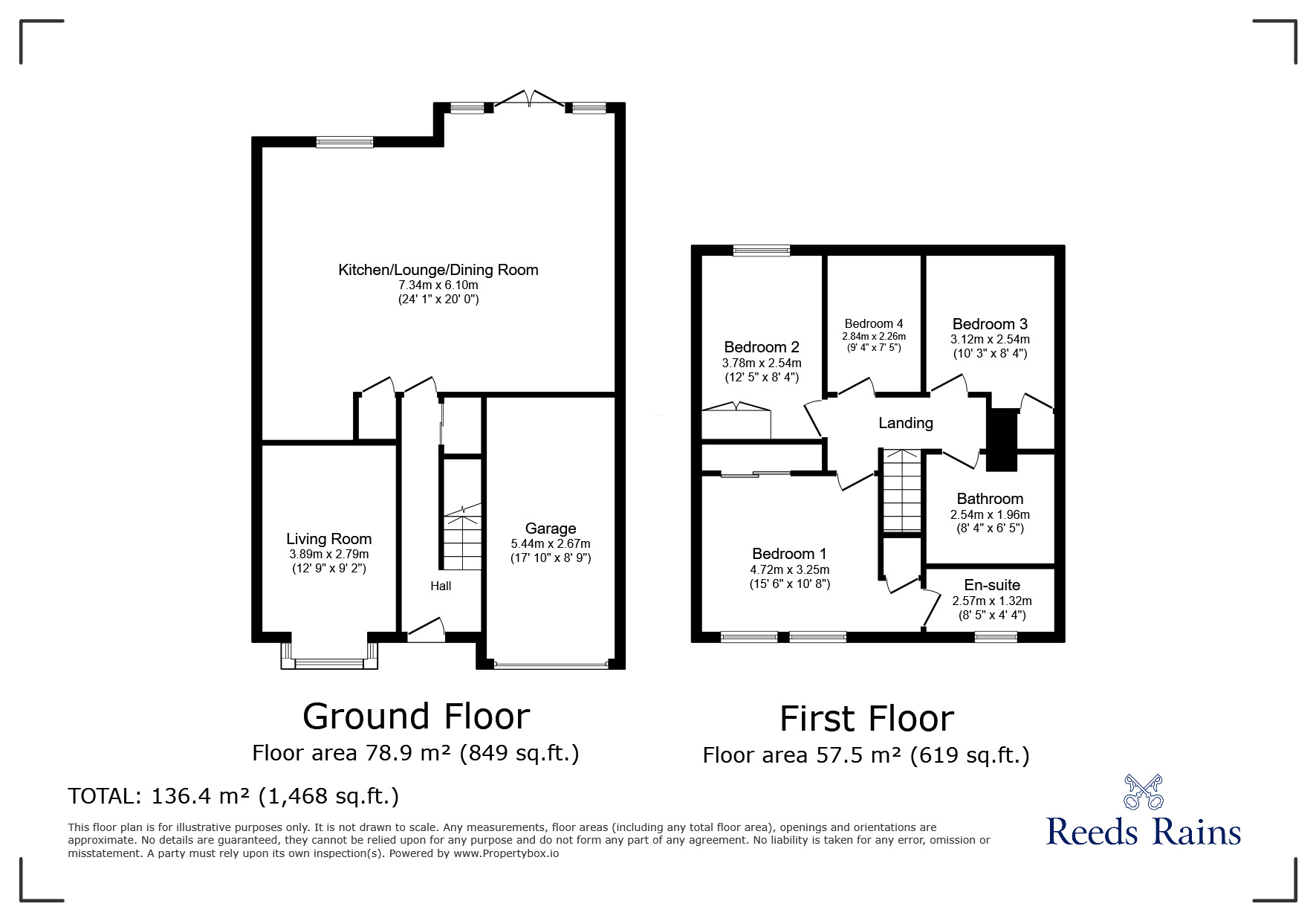 Floorplan of 4 bedroom Detached House for sale, Cottam Green, Cottam, Preston, PR4