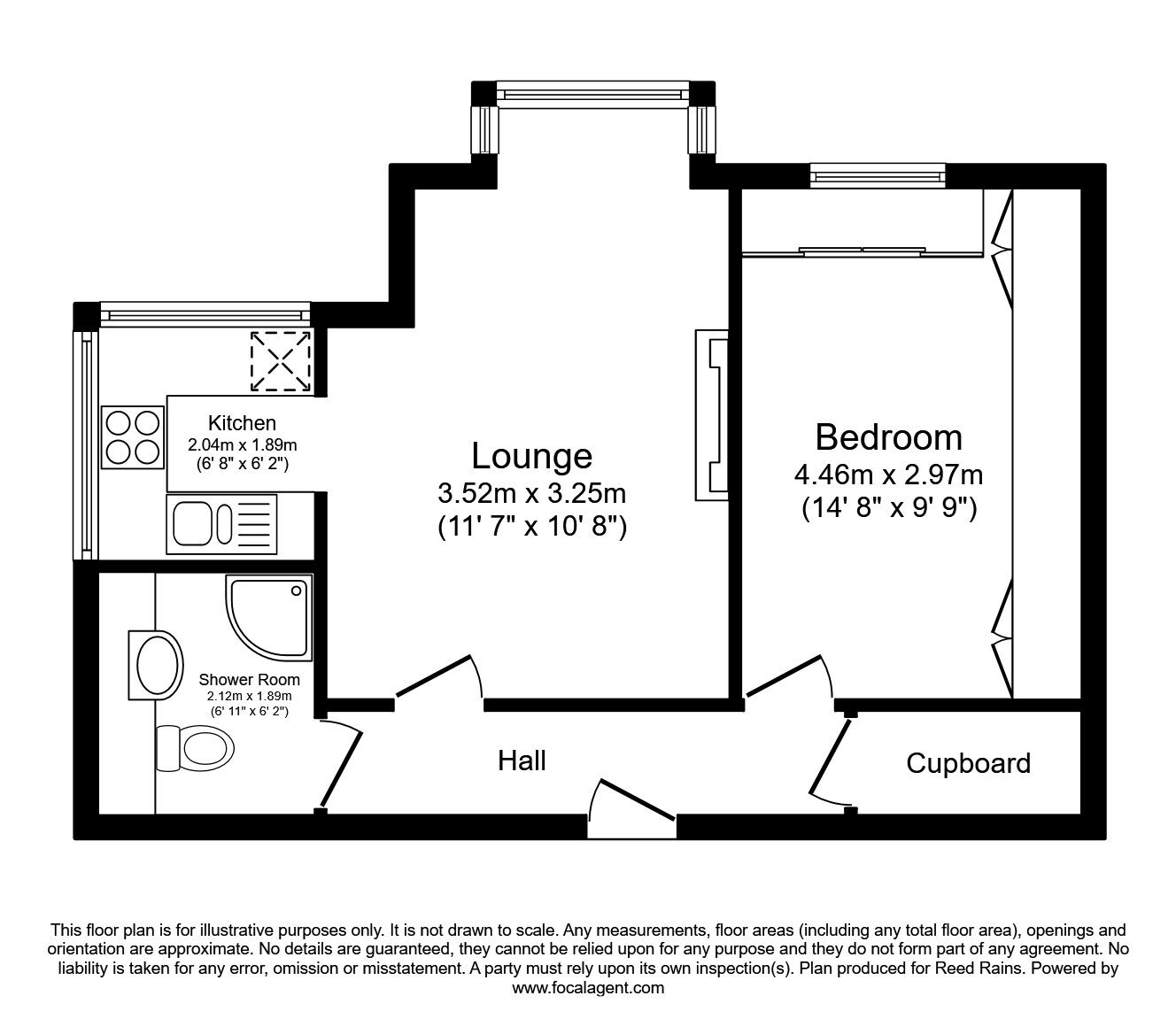 Floorplan of 1 bedroom  Flat for sale, Sharoe Bay Court, Sharoe Green Lane, Lancashire, PR2