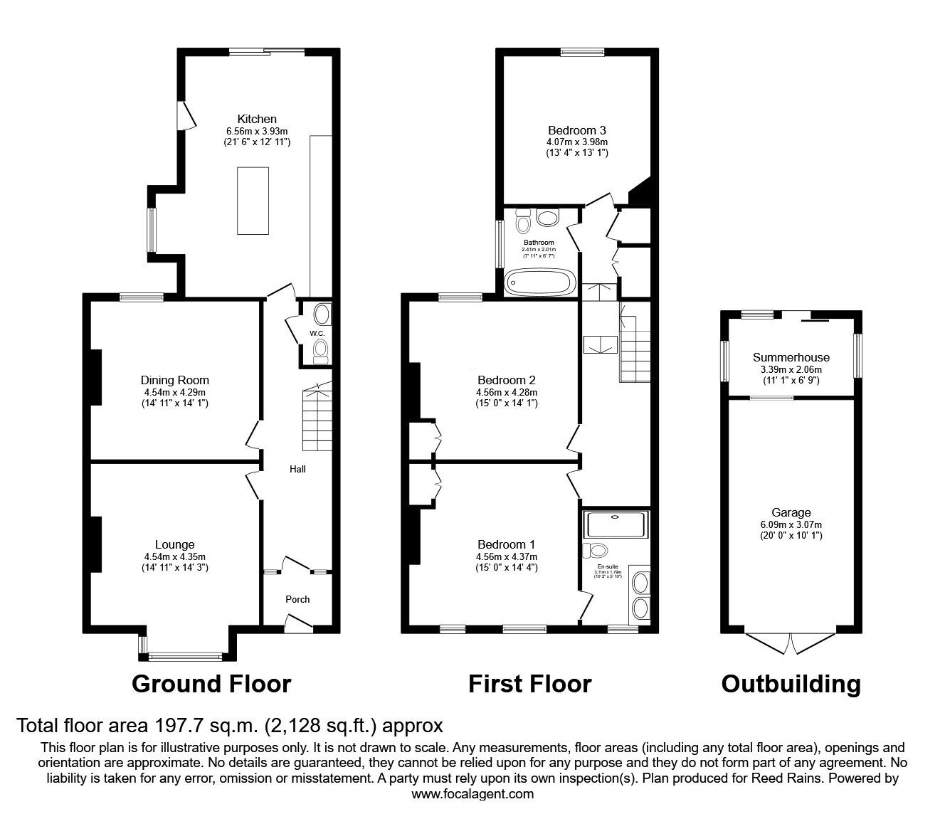 Floorplan of 3 bedroom Detached House for sale, Powis Road, Ashton-on-Ribble, Lancashire, PR2