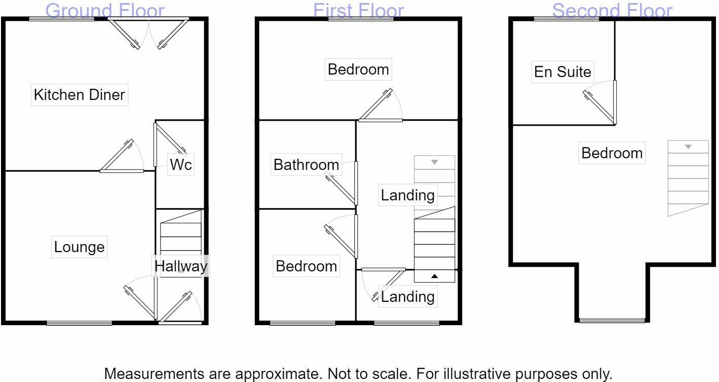 Floorplan of 3 bedroom Mid Terrace House to rent, Beecham Place, Claughton-on-Brock, Lancashire, PR3