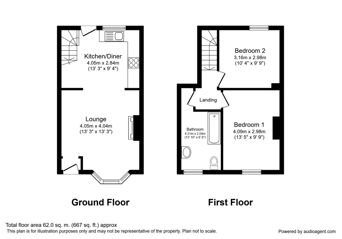 2 bedroom Mid Terrace House for sale, Kent Street, Preston, PR1 £90,000