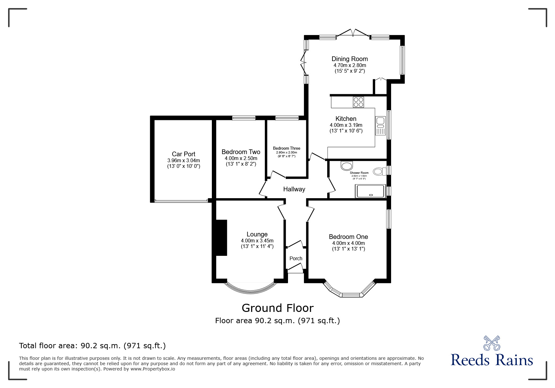 Floorplan of 3 bedroom Detached Bungalow for sale, Hillcrest Avenue, Fulwood, Lancashire, PR2