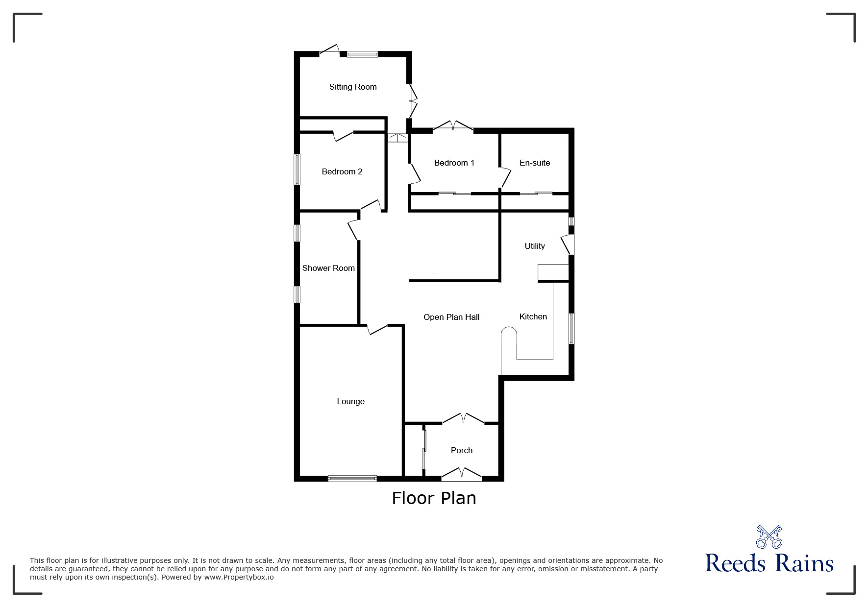 Floorplan of 3 bedroom Detached Bungalow for sale, Lorton Close, Fulwood, Lancashire, PR2