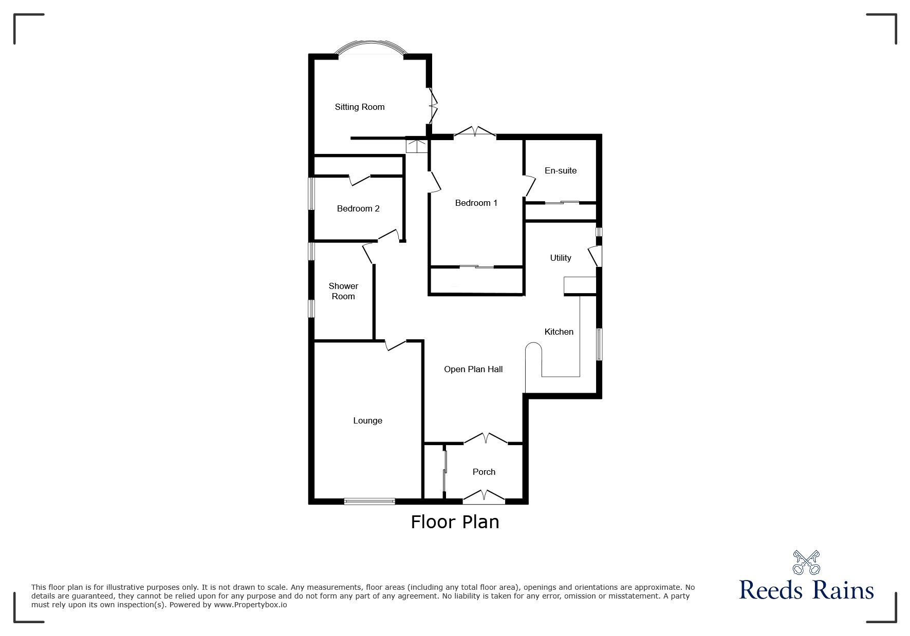 Floorplan of 3 bedroom Detached Bungalow for sale, Lorton Close, Fulwood, Lancashire, PR2