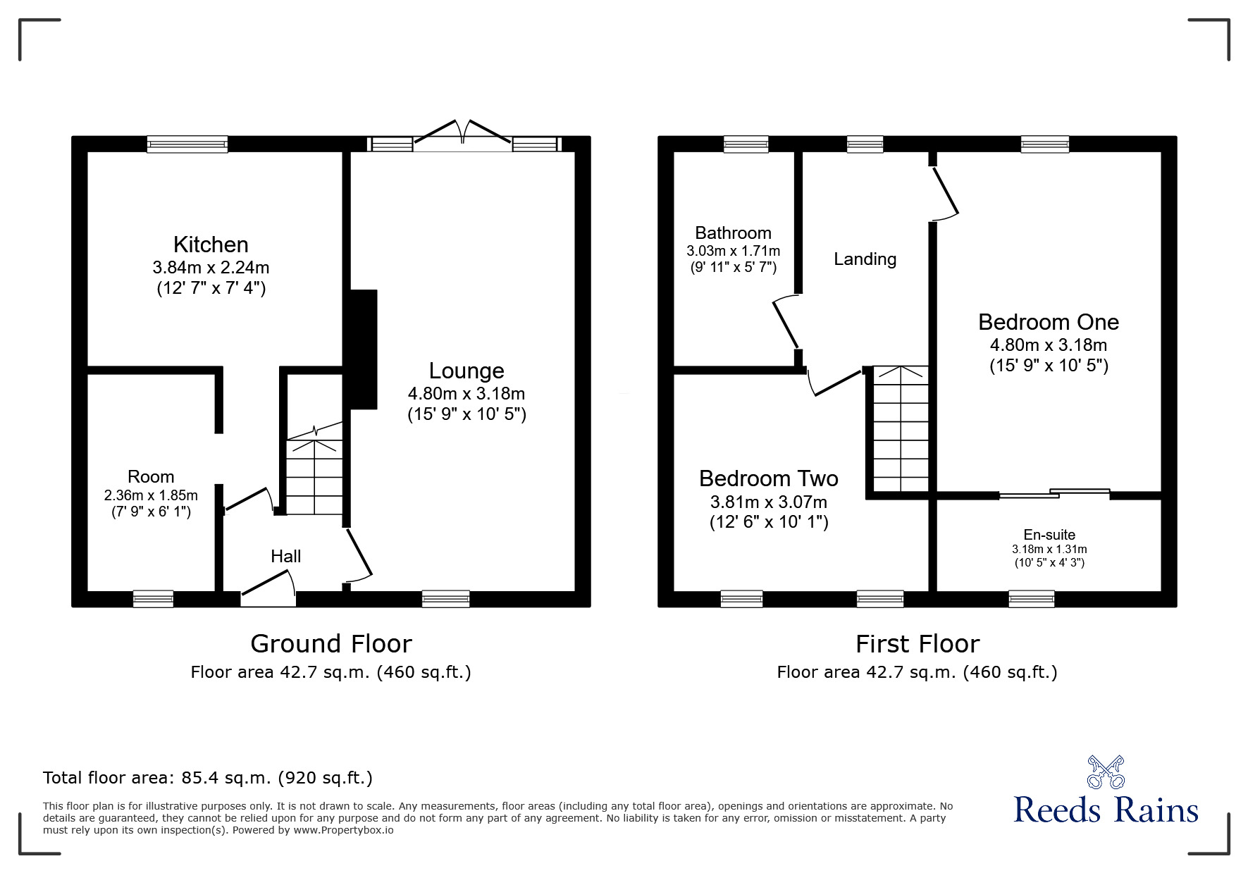 Floorplan of 2 bedroom End Terrace House for sale, Kirkland Place, Ashton-on-Ribble, Lancashire, PR2