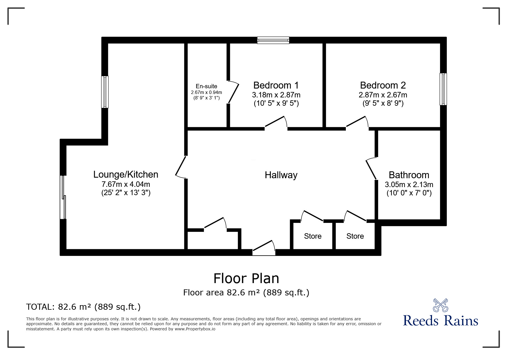 Floorplan of 2 bedroom  Flat for sale, Lumen Court, Preston, Lancashire, PR1