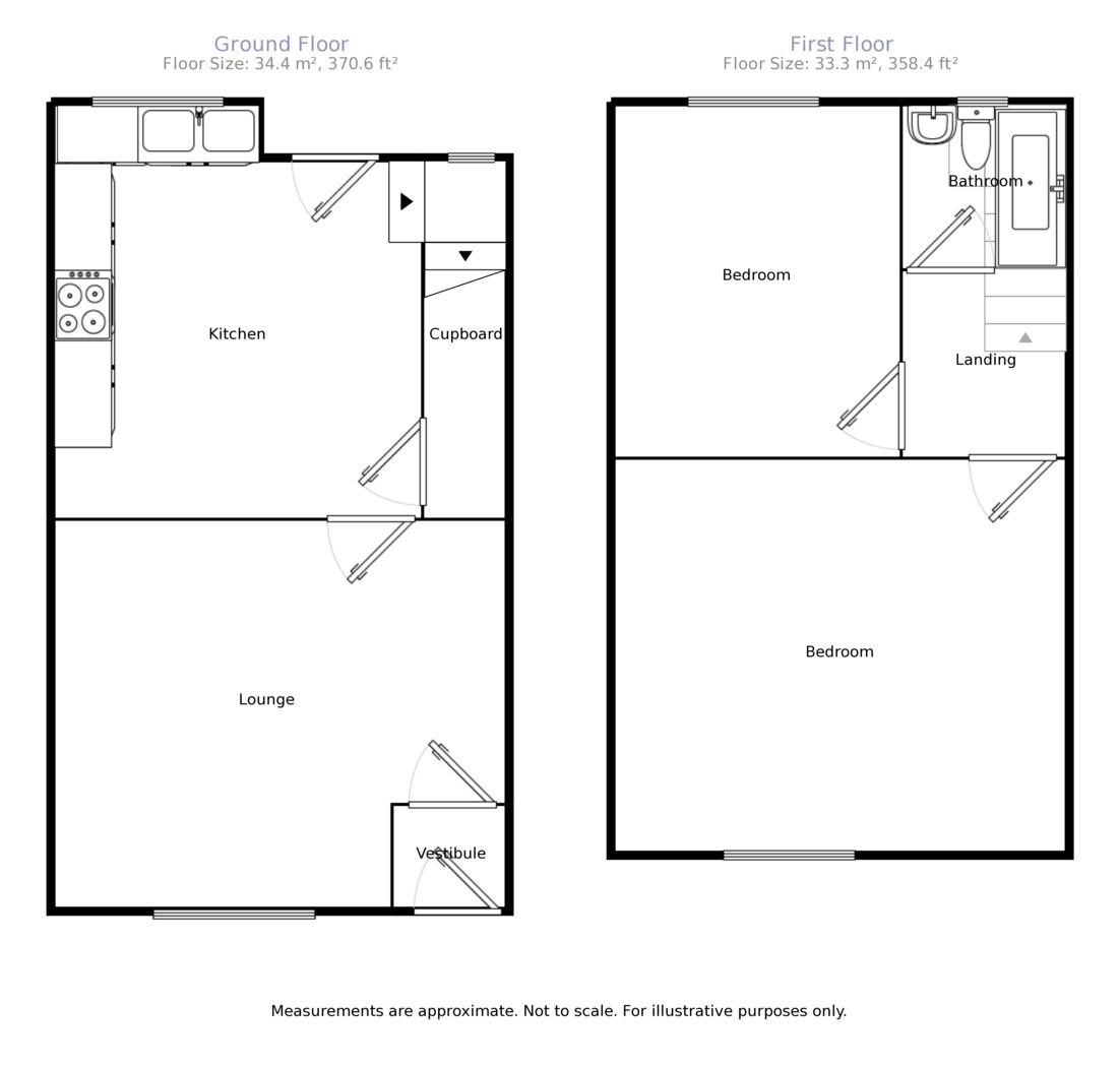 Floorplan of 2 bedroom Mid Terrace House for sale, Emmanuel Street, Preston, PR1