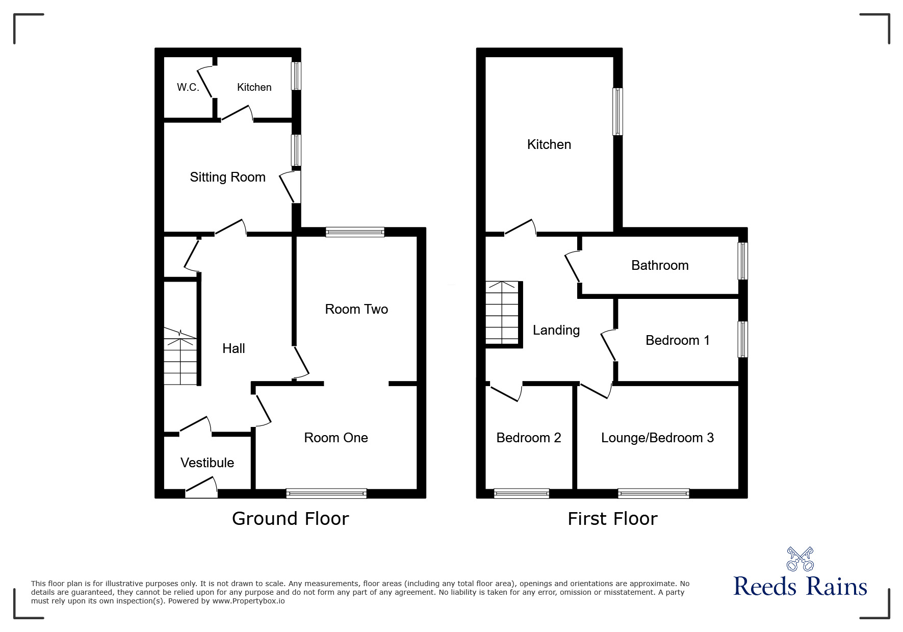Floorplan of 3 bedroom End Terrace House for sale, Blackpool Road, Fulwood, Lancashire, PR2