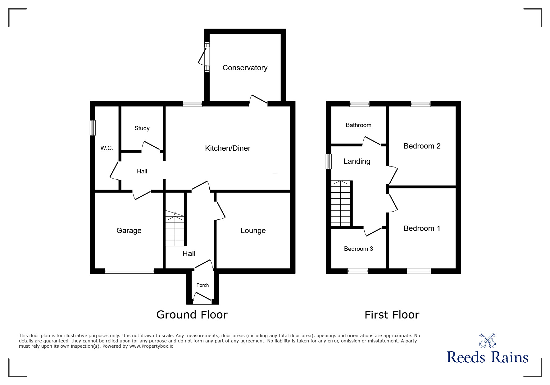 Floorplan of 3 bedroom Detached House for sale, Dukes Meadow, Ingol, Lancashire, PR2