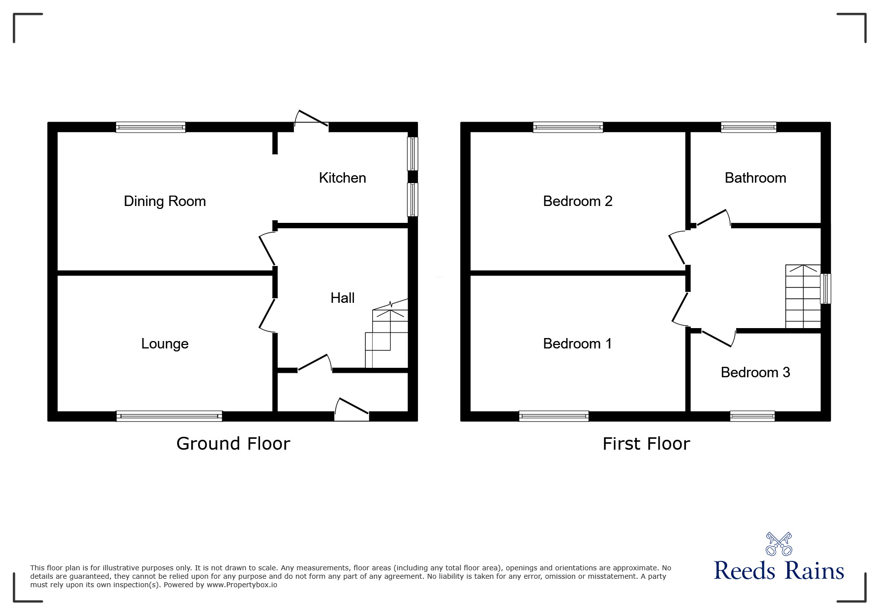 Floorplan of 3 bedroom Semi Detached House for sale, Garstang Road, Barton, Lancashire, PR3
