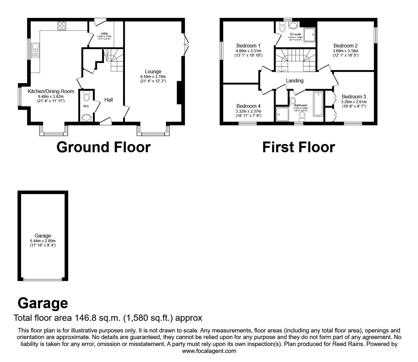 Floorplan of 4 bedroom Detached House for sale, Birch Tree Way, Cottam, Lancashire, PR4