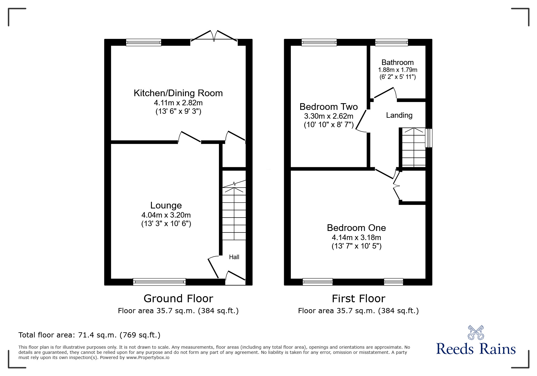 Floorplan of 2 bedroom Semi Detached House for sale, Abbey Street, Ashton-on-Ribble, Lancashire, PR2