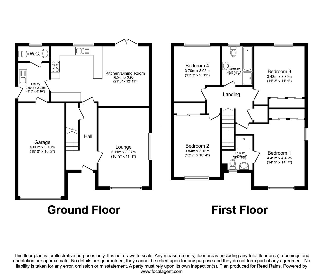 Floorplan of 4 bedroom Detached House for sale, Fairlie Drive, Barton, Lancashire, PR3