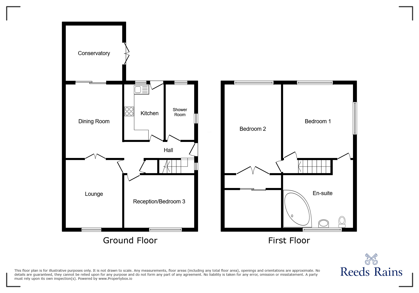 Floorplan of 3 bedroom Semi Detached Bungalow for sale, Roundway Down, Fulwood, Lancashire, PR2