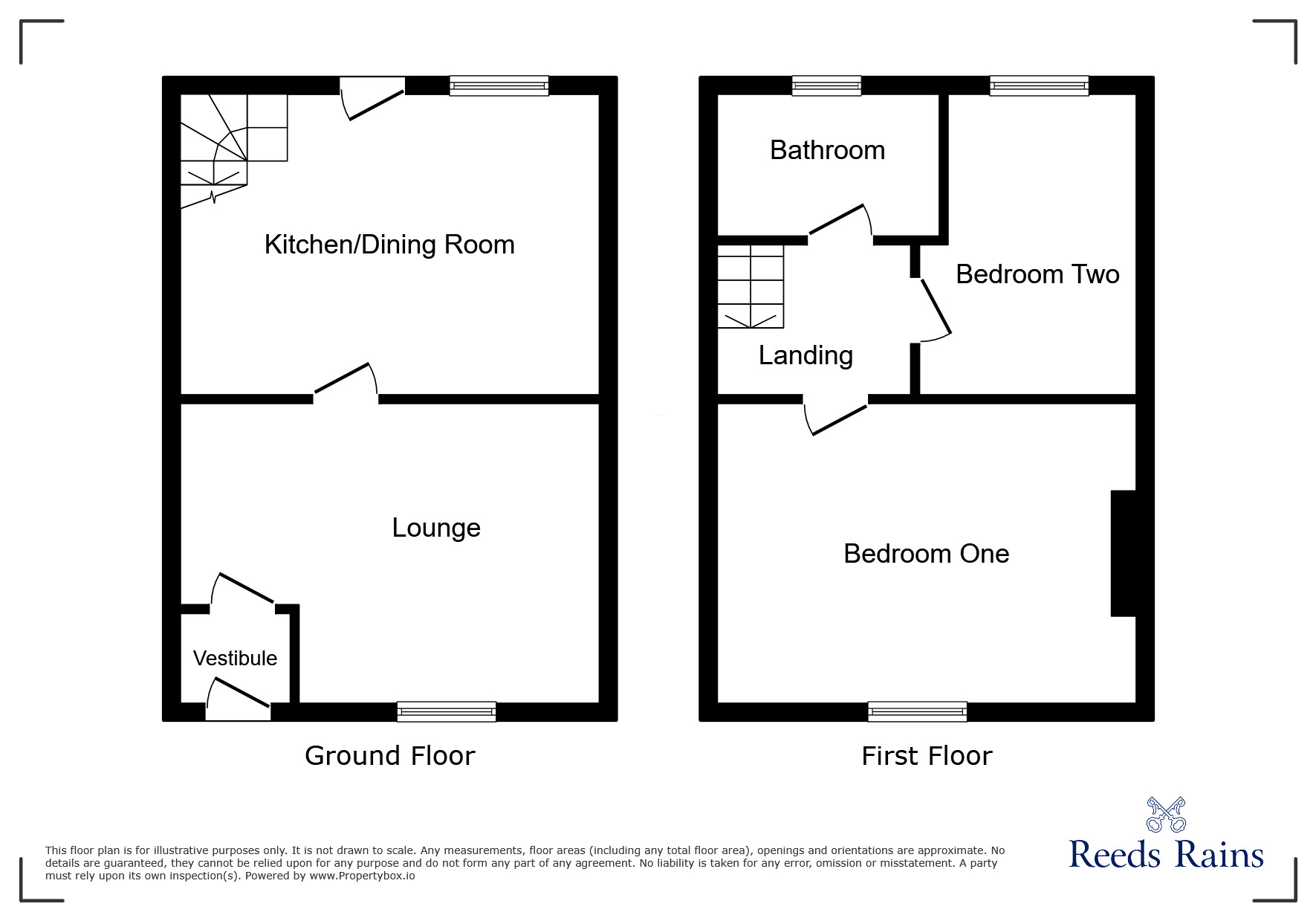 Floorplan of 2 bedroom Mid Terrace House for sale, Church Avenue, Preston, Lancashire, PR1