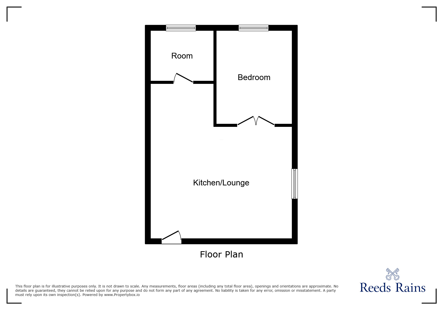 Floorplan of 1 bedroom  Flat for sale, Grange Avenue, Ribbleton, Lancashire, PR2