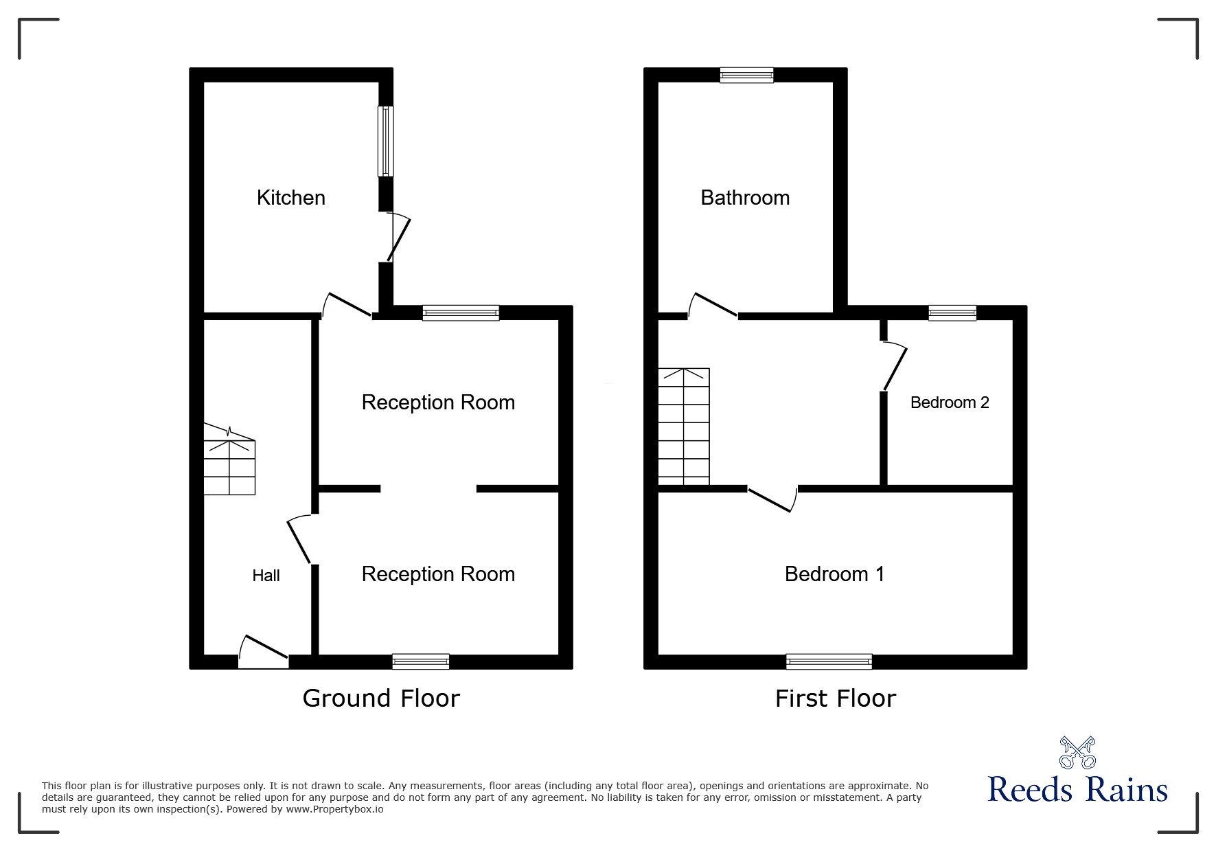 Floorplan of 2 bedroom Mid Terrace House to rent, Christ Church Street, Preston, Lancashire, PR1