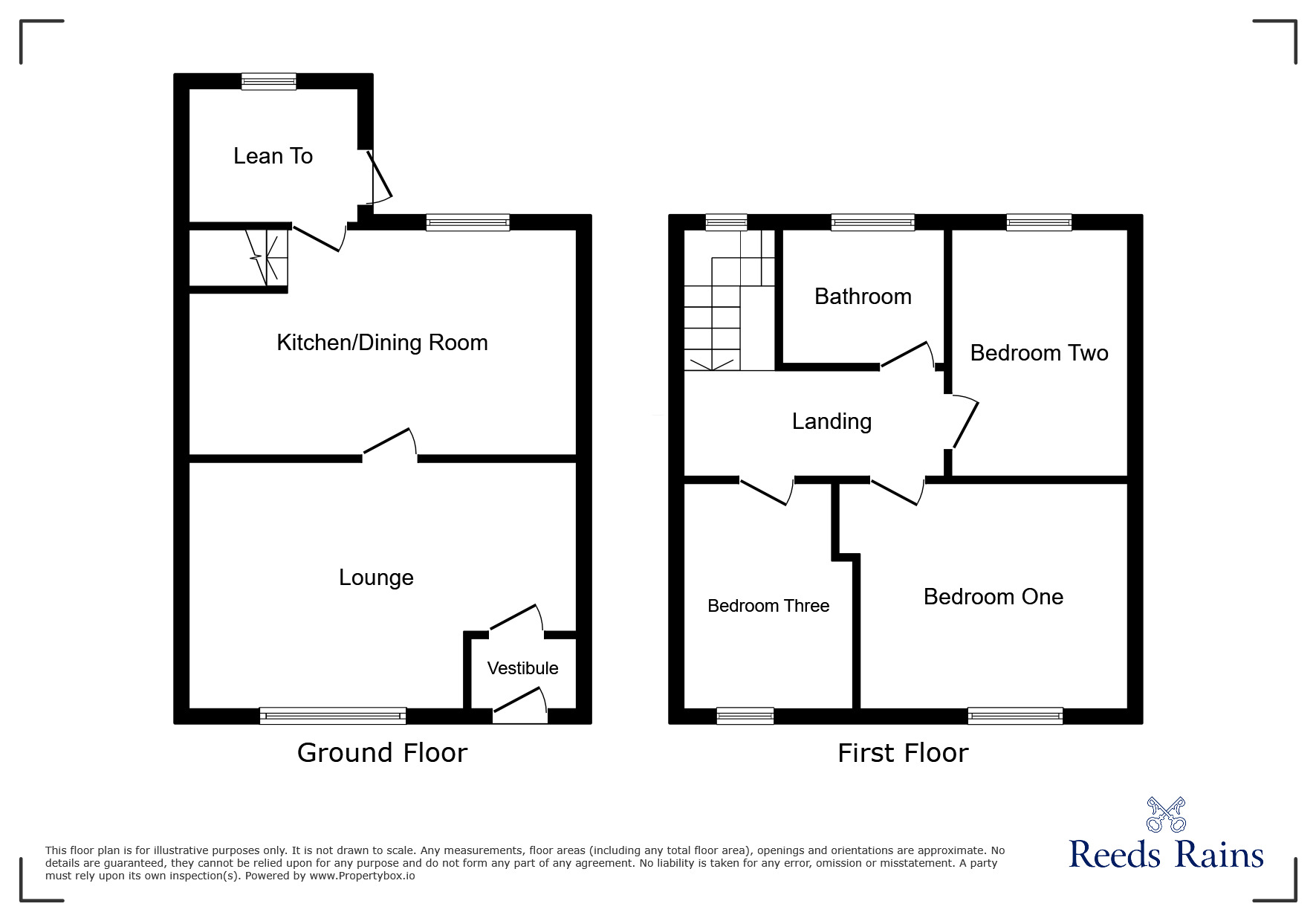 Floorplan of 3 bedroom End Terrace House for sale, Wildman Street, Preston, Lancashire, PR1