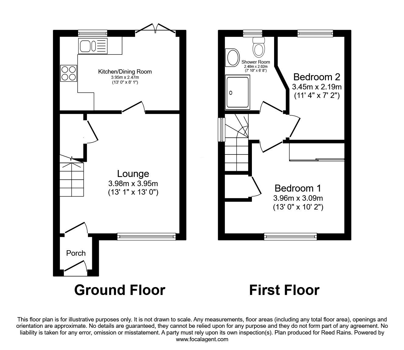 Floorplan of 2 bedroom Semi Detached House for sale, Dunnock Lane, Cottam, Lancashire, PR4