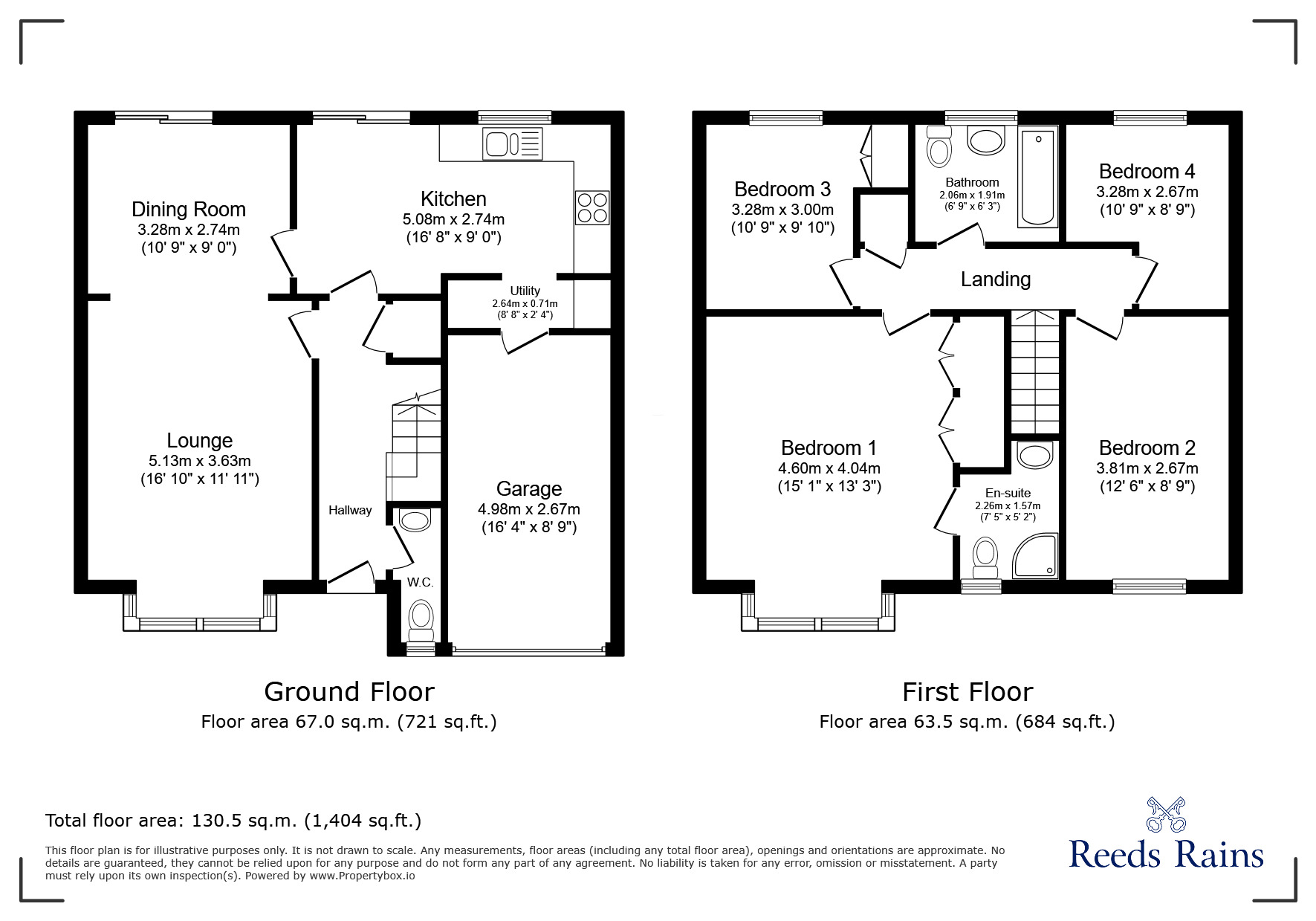 Floorplan of 4 bedroom Detached House for sale, Rosewood, Cottam, Lancashire, PR4