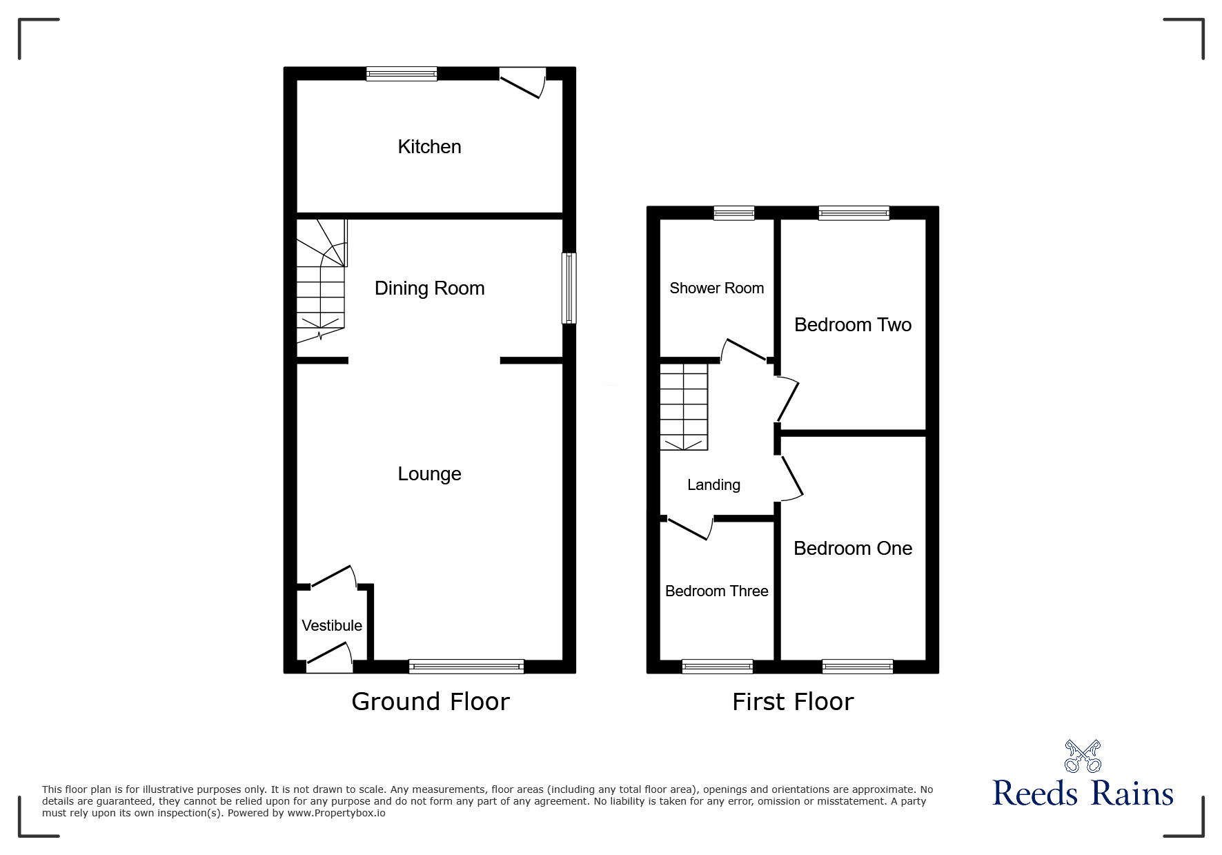 Floorplan of 3 bedroom Mid Terrace House for sale, Waterloo Road, Ashton-on-Ribble, Lancashire, PR2