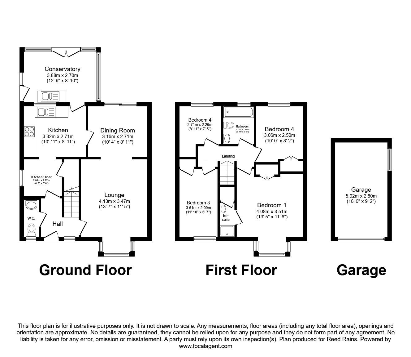 Floorplan of 4 bedroom Detached House for sale, Glencourse Drive, Fulwood, Lancashire, PR2