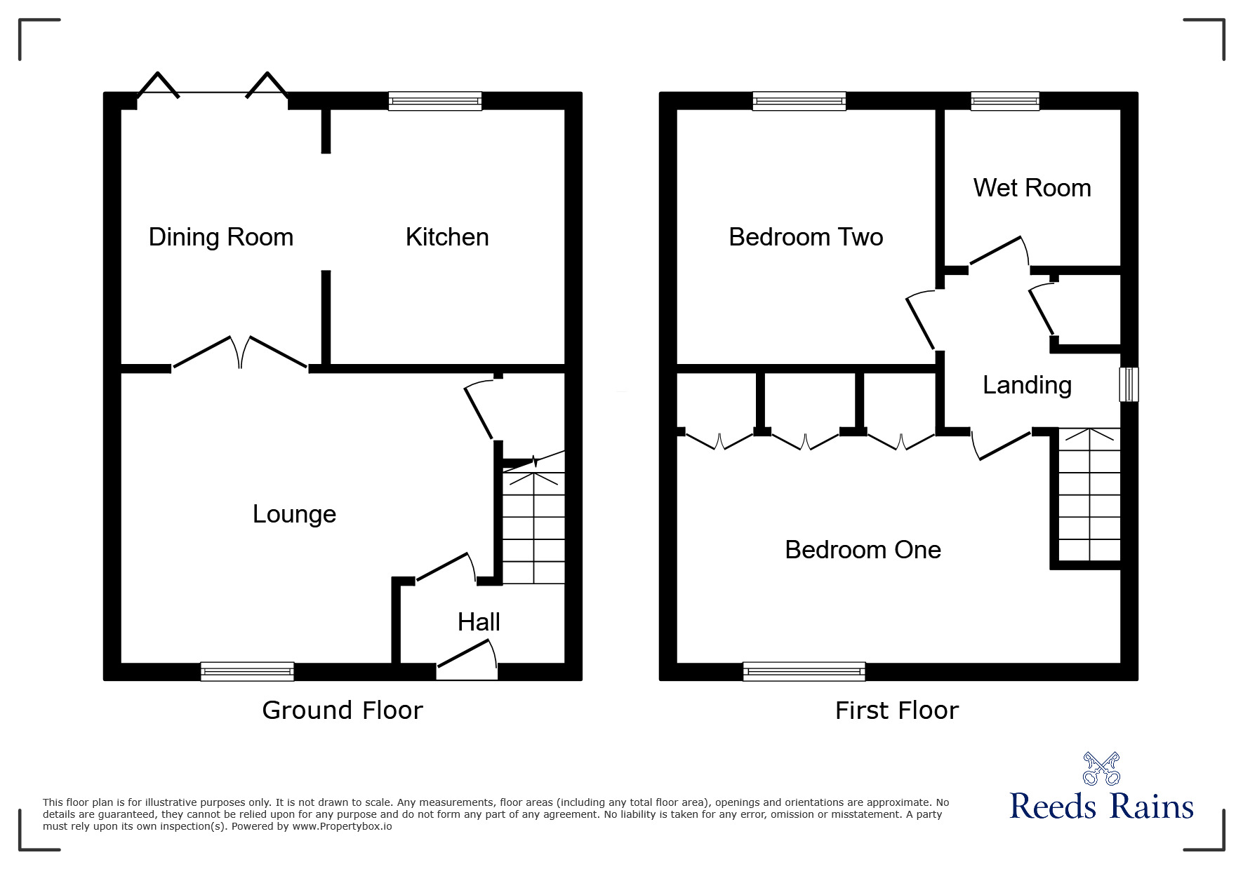 Floorplan of 2 bedroom Semi Detached House for sale, Harling Road, Preston, Lancashire, PR1
