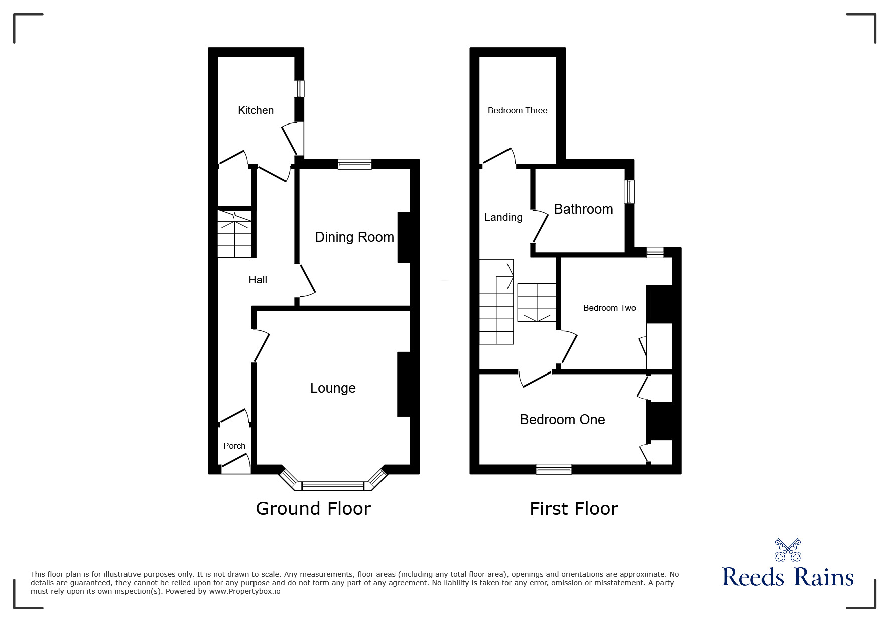 Floorplan of 3 bedroom Mid Terrace House for sale, Grafton Street, Preston, Lancashire, PR1