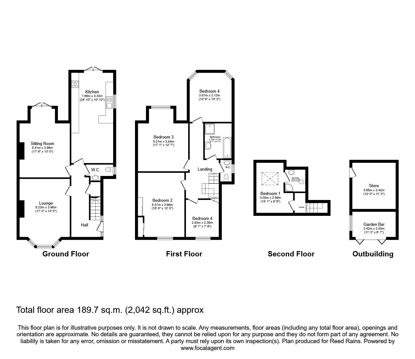 Floorplan of 4 bedroom Semi Detached House for sale, St Andrews Avenue, Preston, Lancashire, PR2
