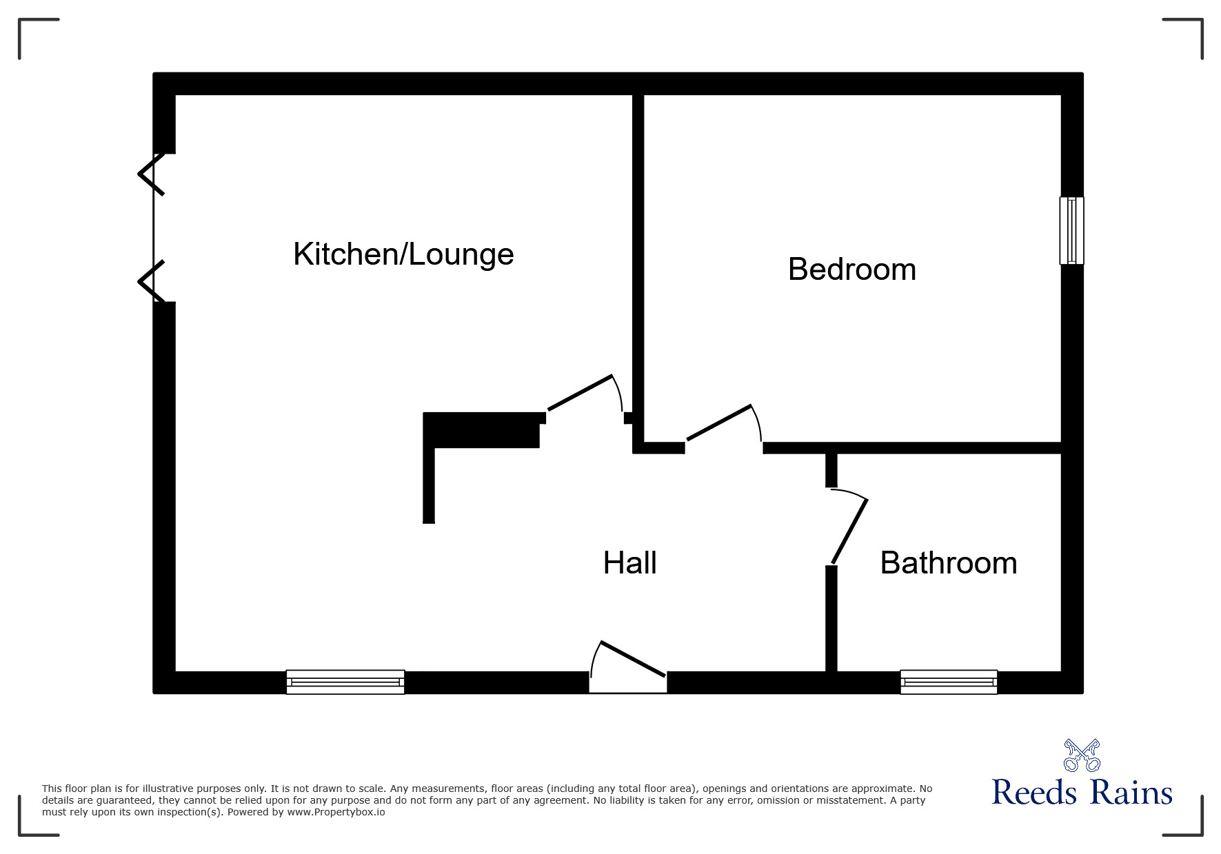 Floorplan of 1 bedroom Detached Bungalow for sale, Bloomfield Grange, Penwortham, Lancashire, PR1