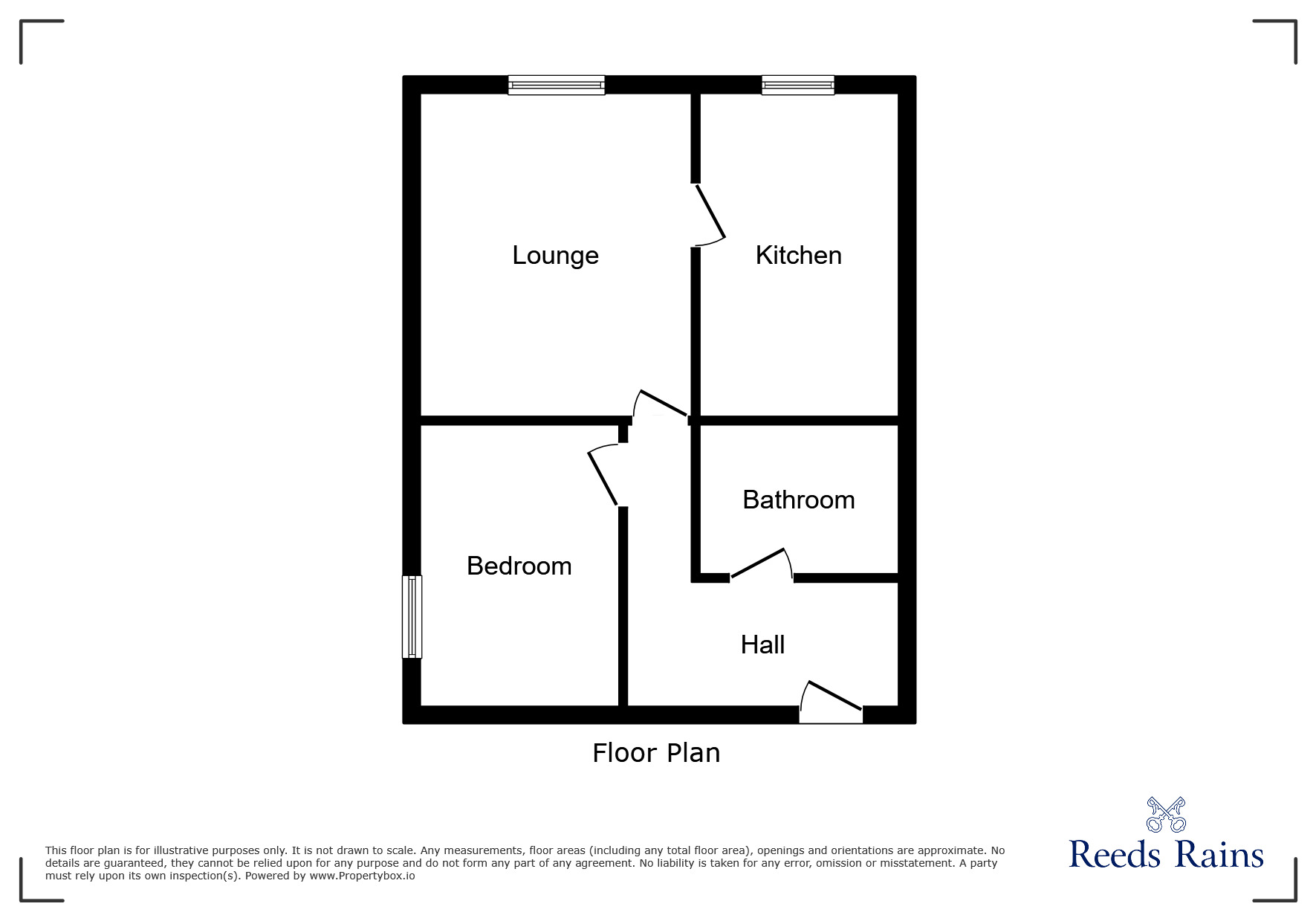 Floorplan of 2 bedroom Flat for sale, Avenham Lane, Preston, Lancashire, PR1