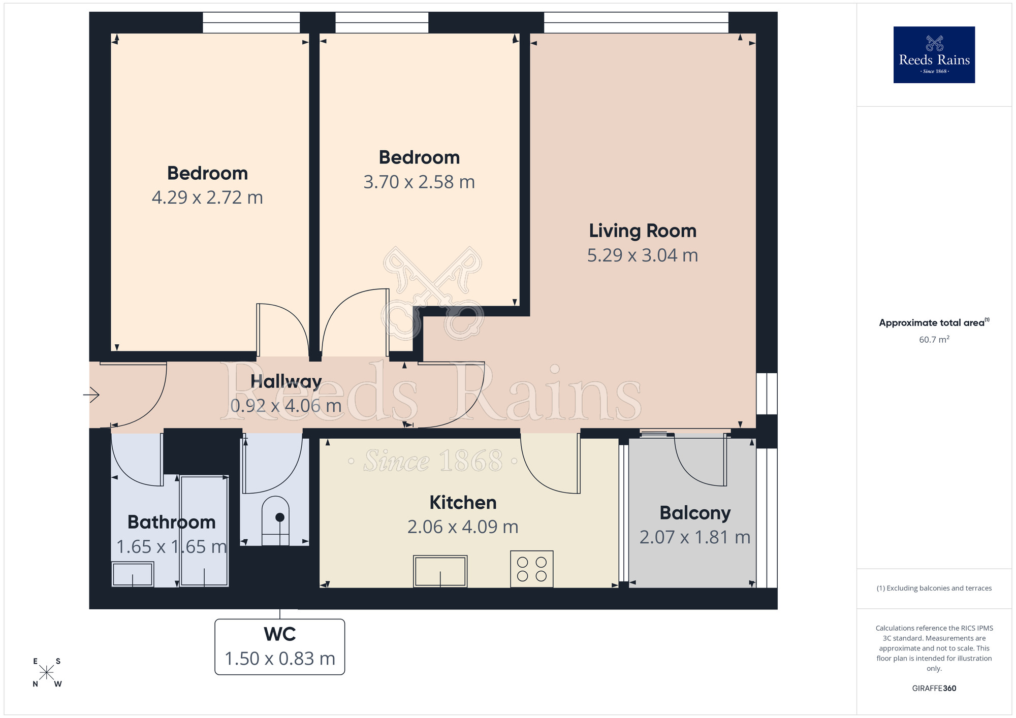 Floorplan of 2 bedroom Flat for sale, Avenham Lane, Preston, Lancashire, PR1