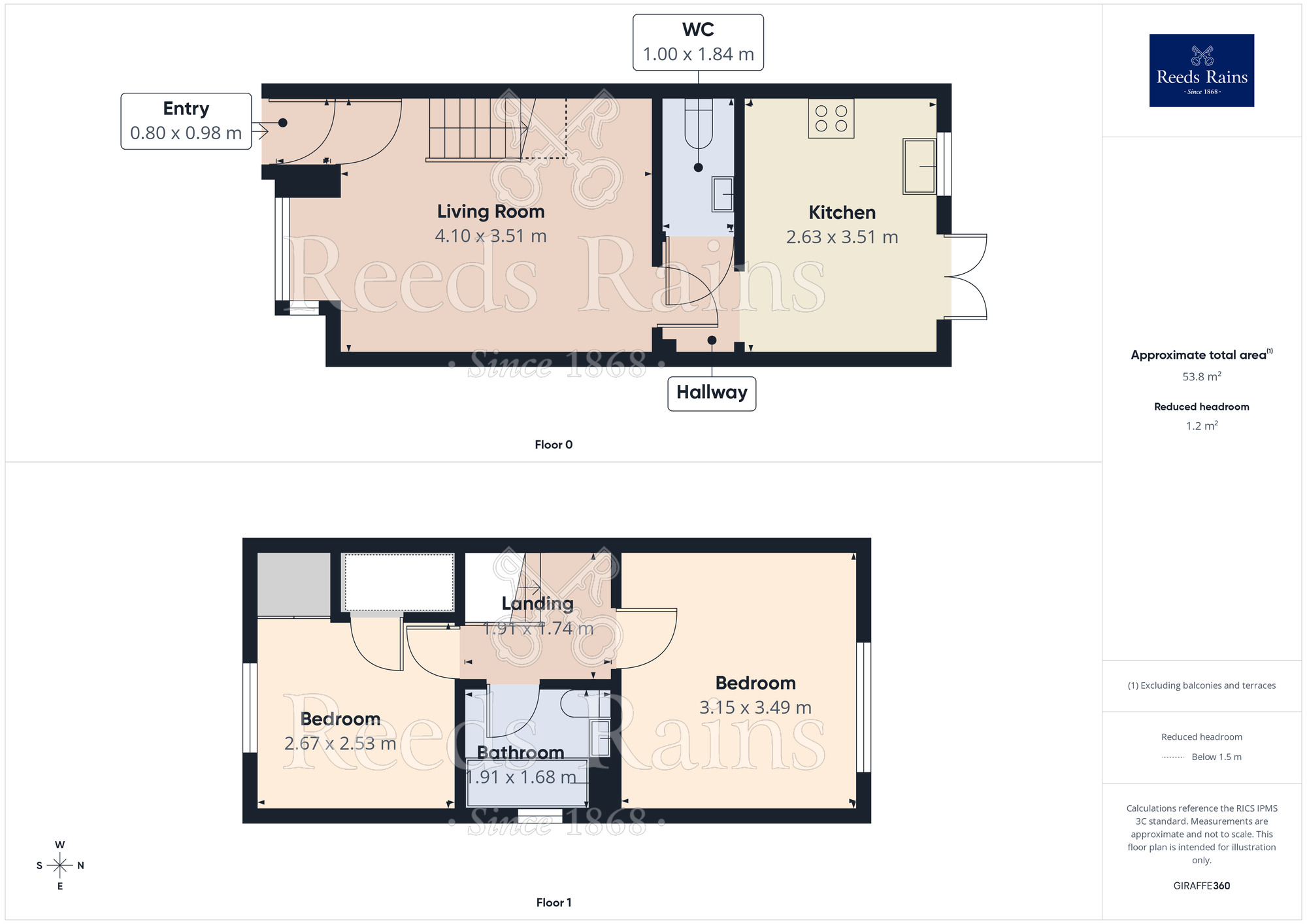 Floorplan of 2 bedroom Semi Detached House for sale, Forest Grove, Barton, Lancashire, PR3
