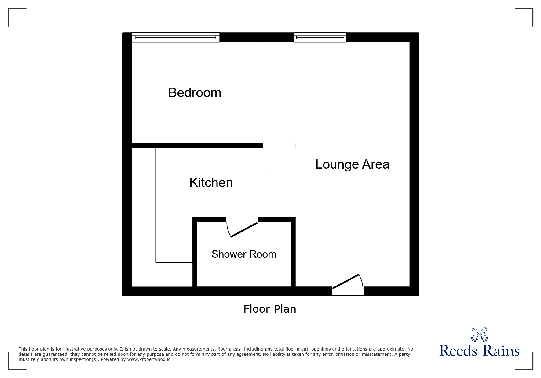 Floorplan of 1 bedroom Flat for sale, Leighton Street, Preston, Lancashire, PR1