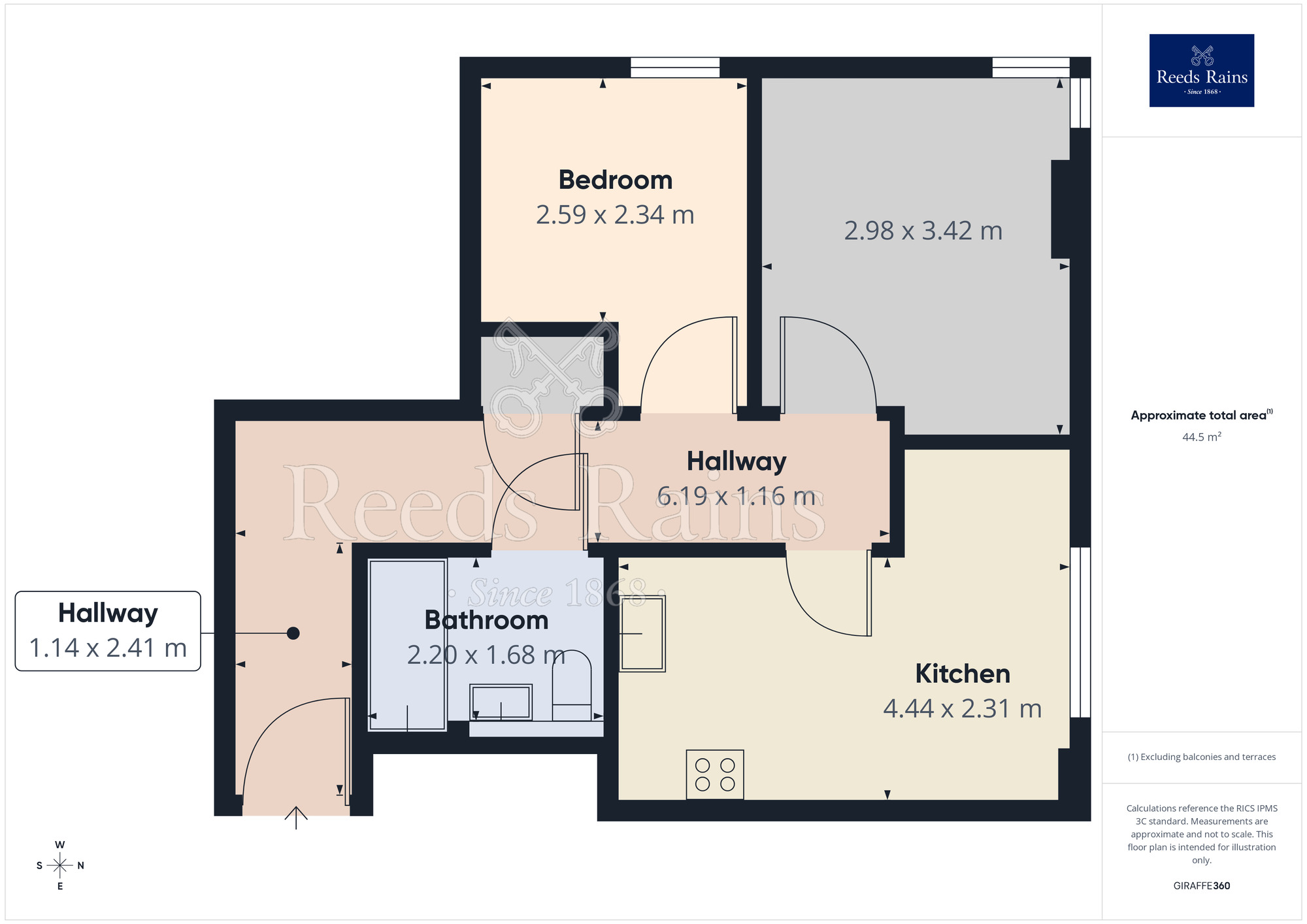 Floorplan of 2 bedroom Flat for sale, Birley Street, Preston, Lancashire, PR1