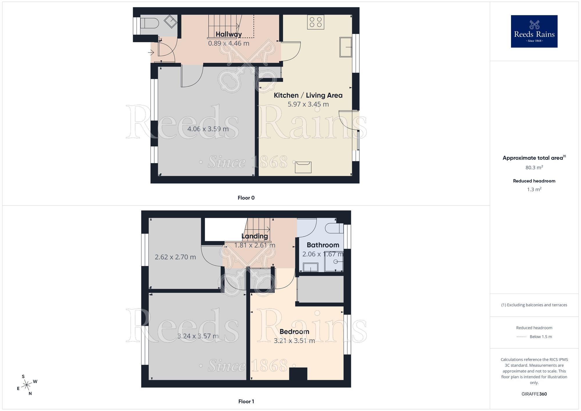 Floorplan of 3 bedroom End Terrace House for sale, Thistlecroft, Ingol, Lancashire, PR2