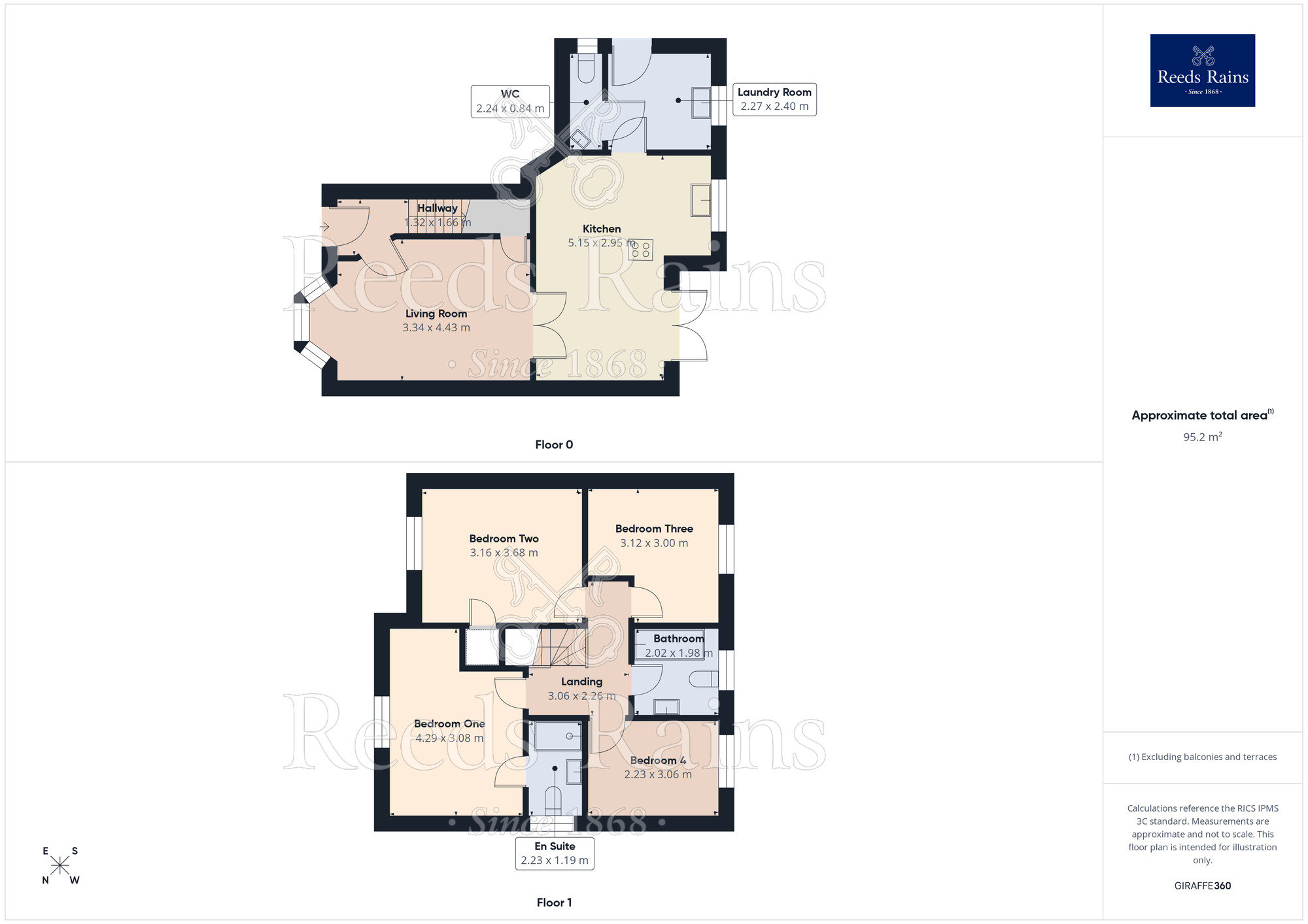 Floorplan of 4 bedroom Detached House for sale, Hartford Crescent, Cottam, Lancashire, PR4