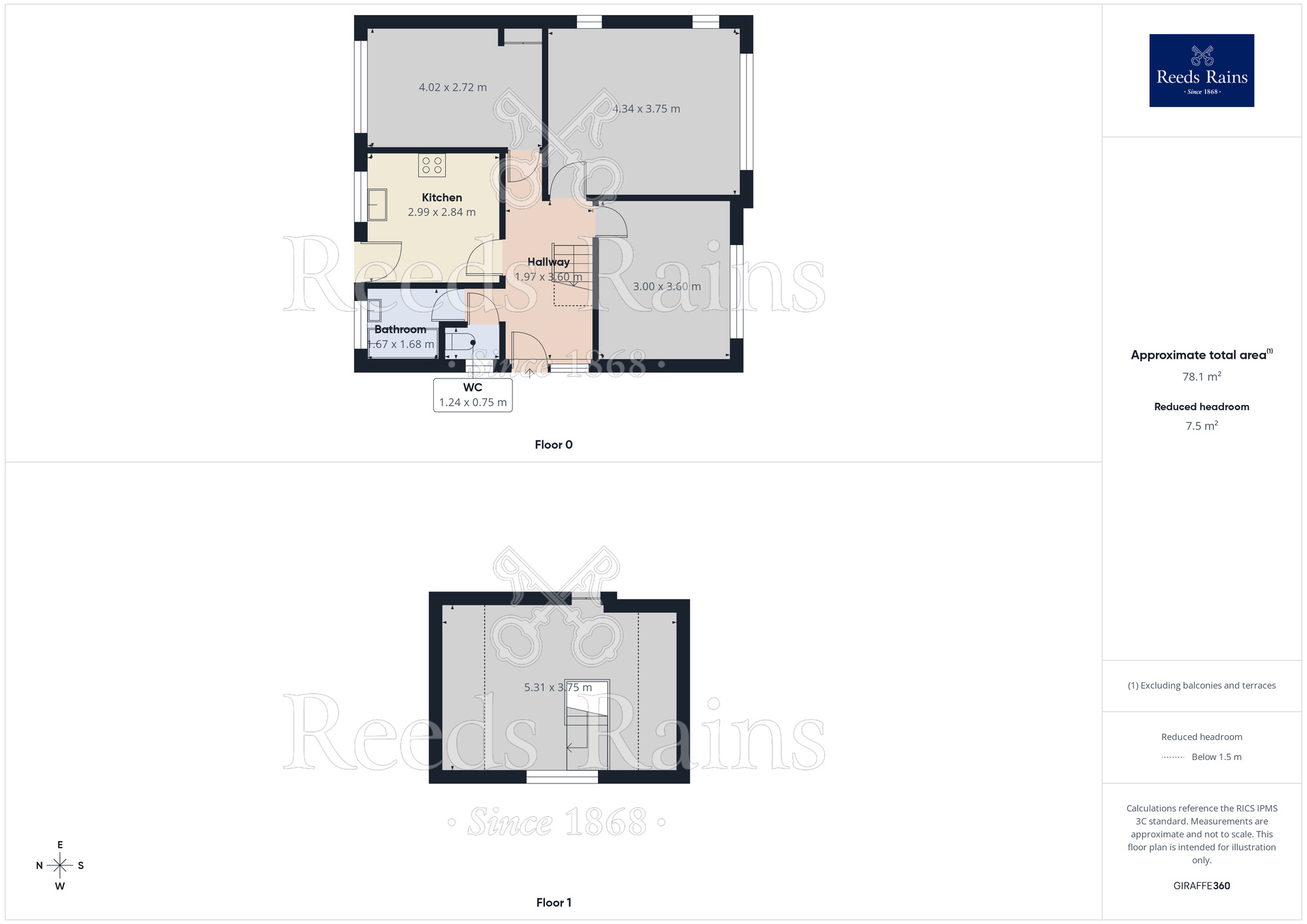 Floorplan of 3 bedroom Detached Bungalow for sale, Stratford Drive, Fulwood, Lancashire, PR2