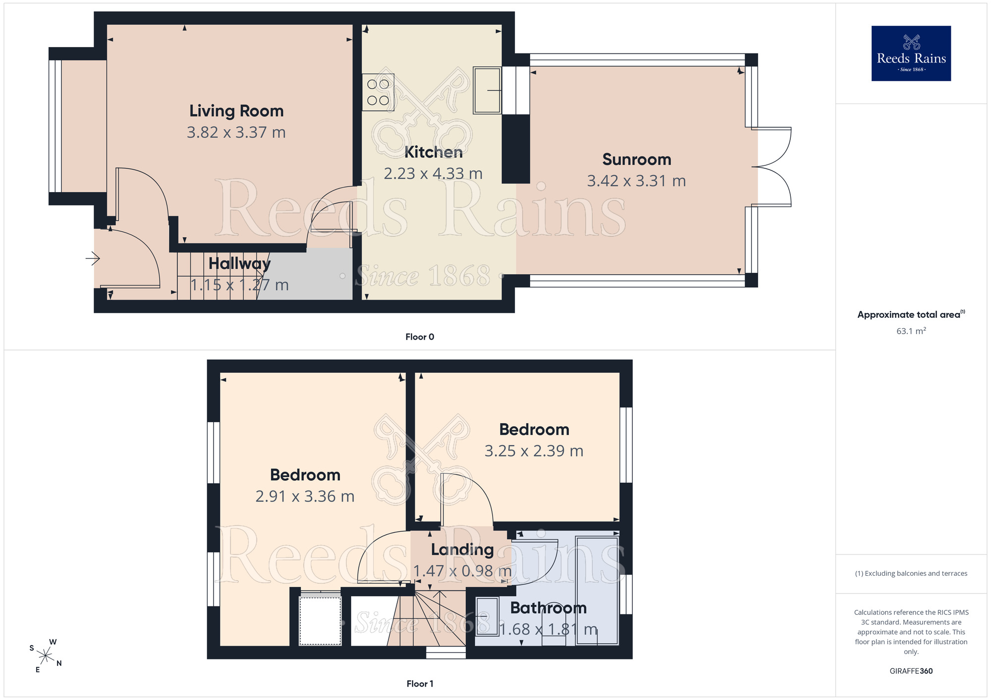 Floorplan of 2 bedroom Semi Detached House for sale, Dovedale Close, Ingol, Lancashire, PR2