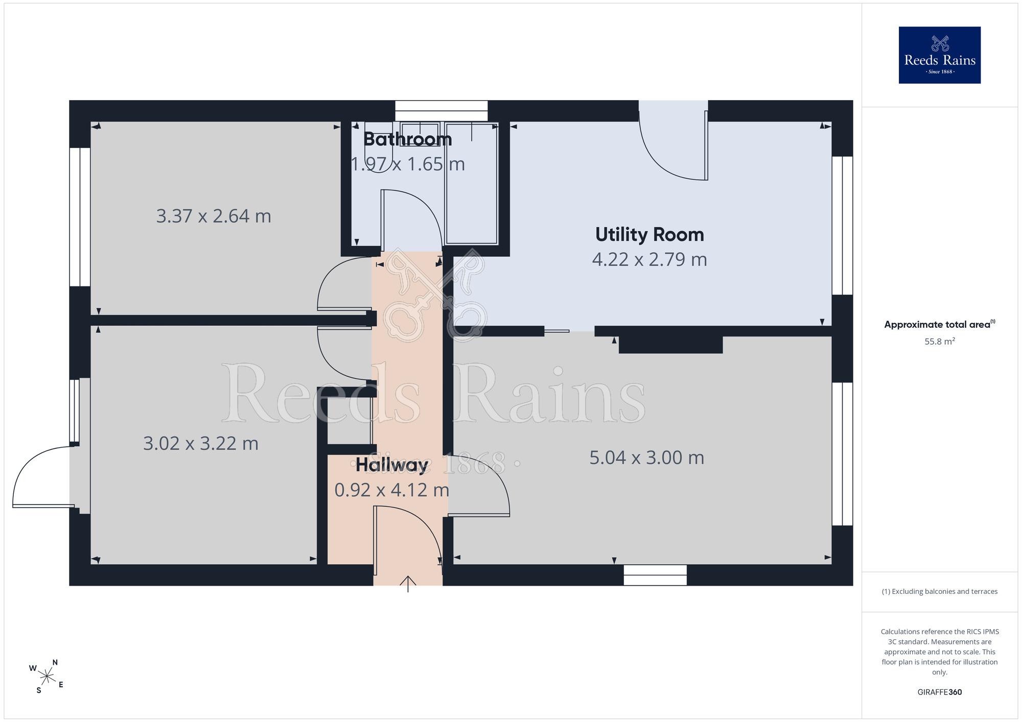 Floorplan of 2 bedroom Detached Bungalow for sale, Brook Meadow, Higher Bartle, Lancashire, PR4